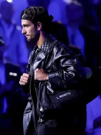 2025 US Open Lorenzo Musetti Leather Jacket