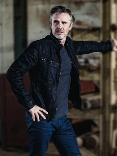 72 Hours 2024 Sam Trammell Black Leather Jacket