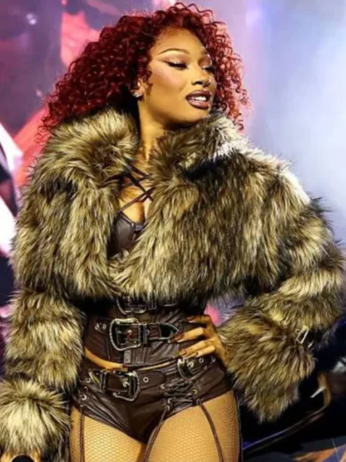 2025 Coachella Music Festival Megan Thee Fur Jacket