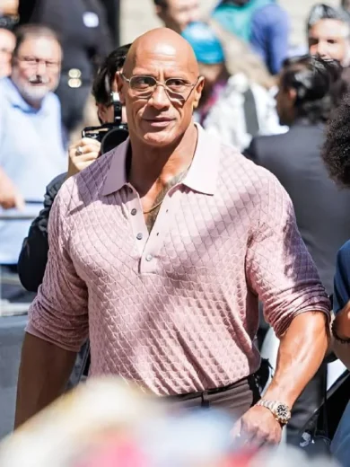2025 Toronto International Film Festival Dwayne Johnson Pink Polo