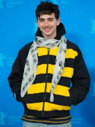 75th Berlinale Timothee Chalamet Stripe Jacket