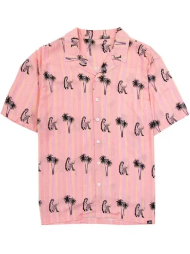 90 Day Fiance S11 Matt Pink Palm Print Shirt
