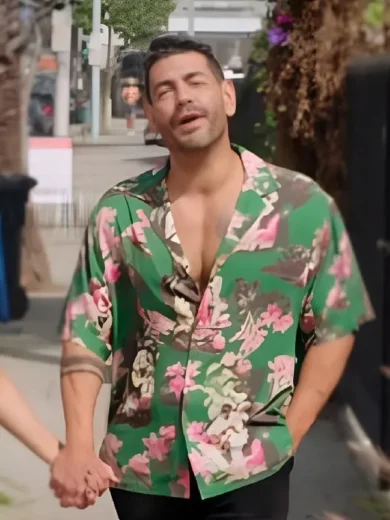 90 Day Fiance S11 Sarper Green Floral Shirt