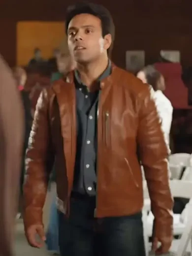 A Christmas Vintage 2023 Tony Brown Leather Jacket