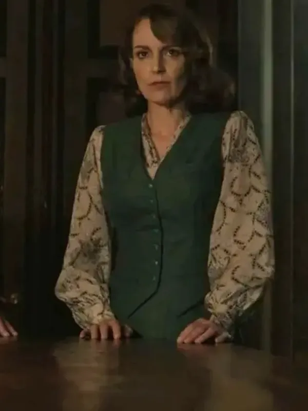 A Haunting in Venice 2023 Tina Fey Green Vest