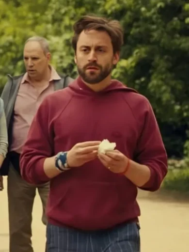 A Real Pain 2024 Jesse Eisenberg Maroon Hoodie