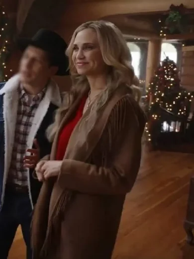 A Royal Montana Christmas 2025 Fiona Gubelmann Fringe Coat