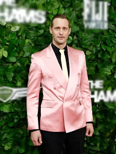 35th Gotham Film Awards Alexander Skarsgård Pink Blazer