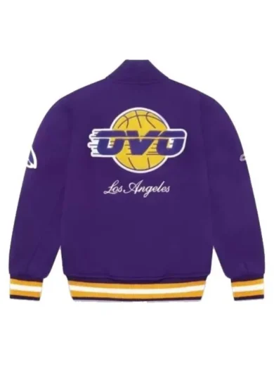 OVO LA Lakers Purple Varsity Jacket