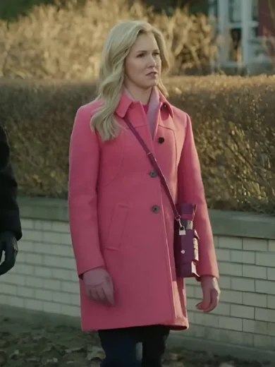 A Newport Christmas 2025 Ginna Mason Pink Wool Coat
