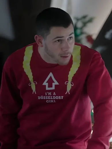 A Very Jonas Christmas Nick Jonas I’M A Düsseldorf GIRL Sweatshirt