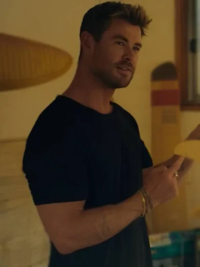 A Road Trip to Remember 2025 Chris Hemsworth Black T-Shirt