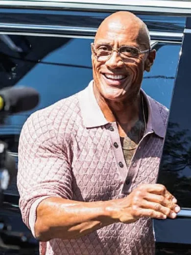 2025 Toronto International Film Festival Dwayne Johnson Pink Polo