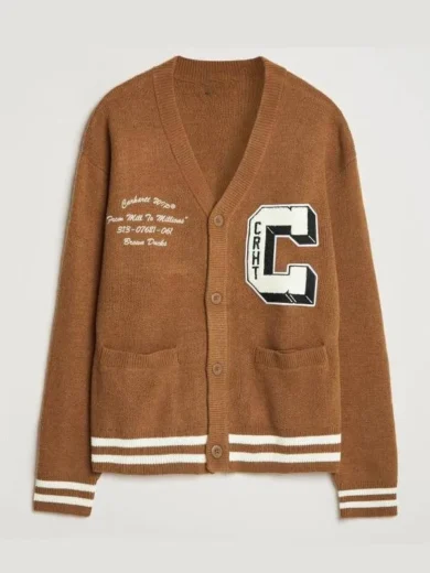 9-1-1 S9 Elijah M. Cooper Brown Cardigan