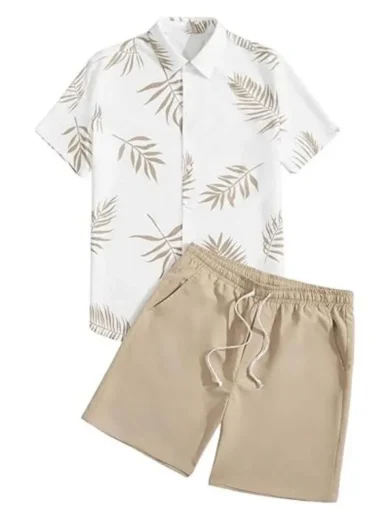 90 Day Hunt for Love 2025 Nick Matiash White Leaf Print Shirt