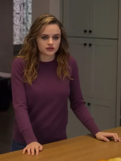 A Family Affair Joey King Purple Sweater