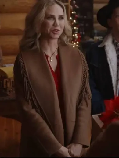 A Royal Montana Christmas 2025 Fiona Gubelmann Fringe Coat