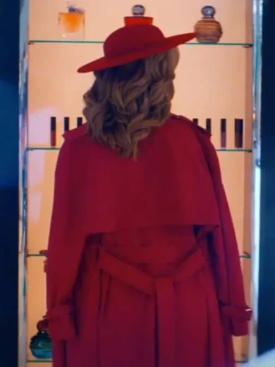 Glamorous 2023 Kim Cattrall Pink Coat