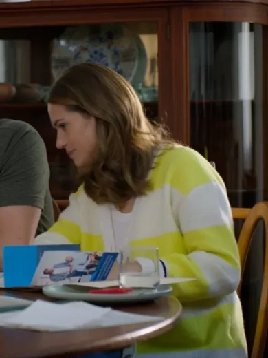 The Magic of Lemon Drops 2024 Lyndsy Fonseca Striped Cardigan