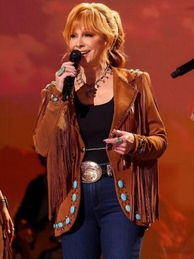 60th ACM Awards Reba McEntire Fringe Jacket