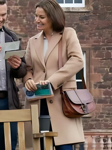 A Scottish Love Scheme 2024 Erica Durance Brown Coat