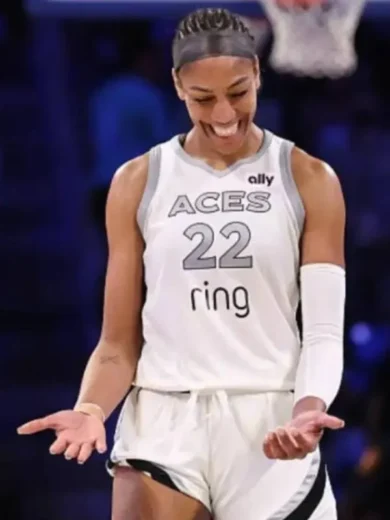 A’ja Wilson Las Vegas Aces White Jersey
