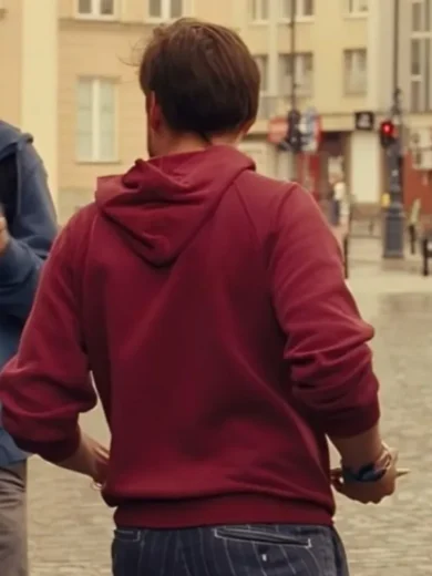 A Real Pain 2024 Jesse Eisenberg Maroon Hoodie