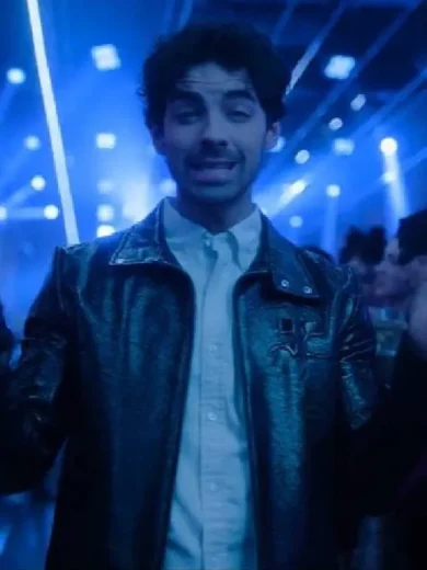 A Very Jonas Christmas Joe Jonas Black Leather Jacket