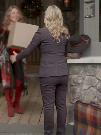 A Magical Christmas Village 2022 Alison Sweeney Blazer