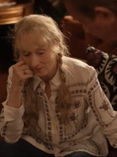 Only Murders in the Building S5 Meryl Streep Printed Blouse