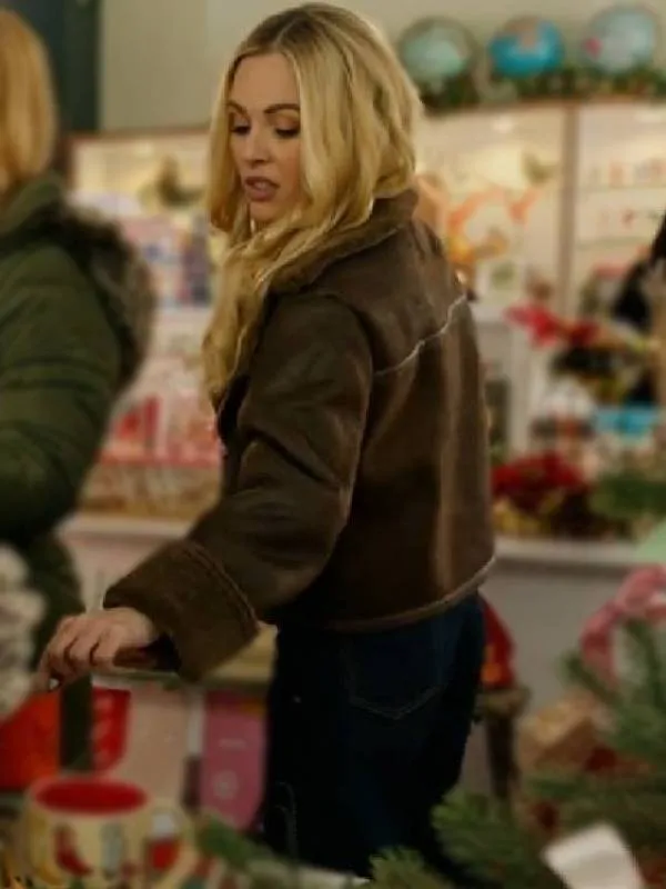 A Wild West Christmas Natalie Hall Brown Suede Jacket