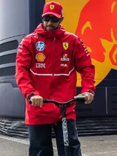 2025 Belgian GP Lewis Hamilton Red Jacket