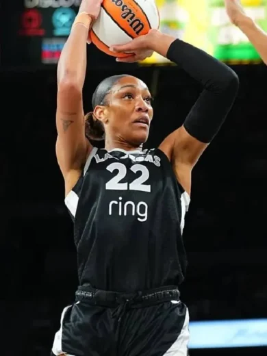 A’ja Wilson Las Vegas Aces Black Jersey