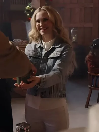 A Royal Montana Christmas 2025 Fiona Gubelmann Denim Jacket