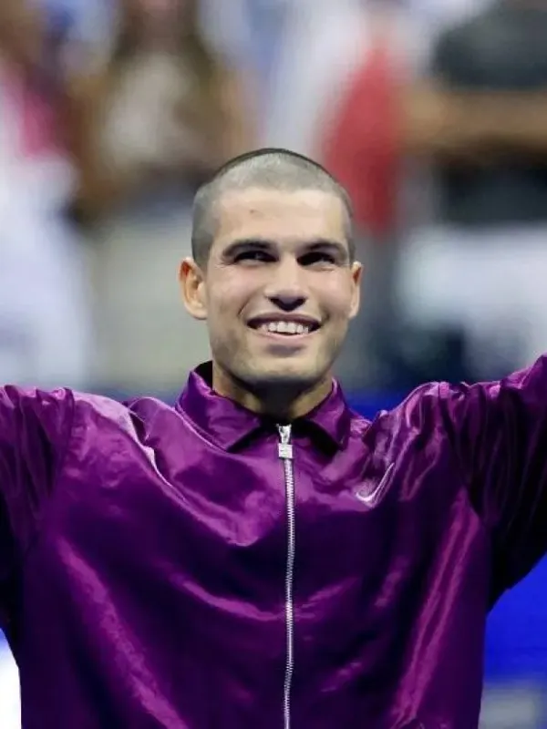 2025 US Open Carlos Alcaraz Purple Jacket