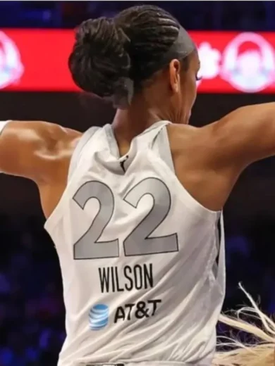 A’ja Wilson Las Vegas Aces White Jersey