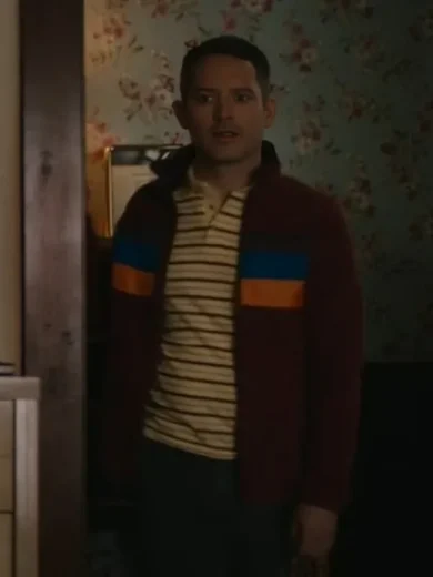 Yellowjackets S3 Elijah Wood Striped Jacket
