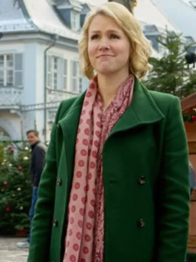 A Heidelberg Holiday 2023 Ginna Mason Green Wool Coat