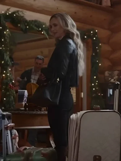 A Royal Montana Christmas 2025 Fiona Gubelmann Leather Fringe Jacket