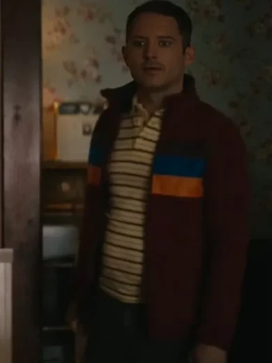 Yellowjackets S3 Elijah Wood Striped Jacket