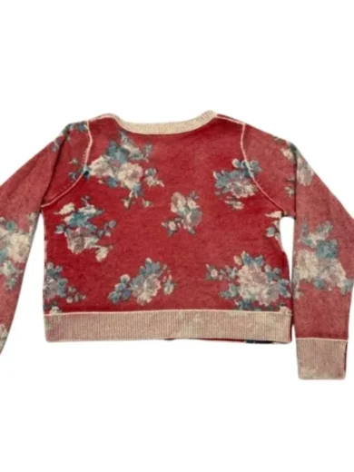 A Merry Little Ex-Mas 2025 Emily Hall Red Floral Cardigan