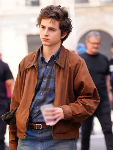 A Complete Unknown 2024 Timothee Chalamet Cotton Jacket