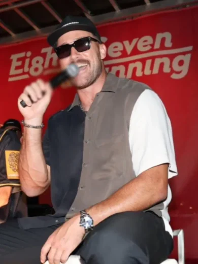 2nd Annual Kelce Car Jam Travis Kelce Colorblock Shirt