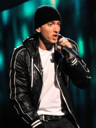 52nd Annual Grammy Eminem Black Jacket