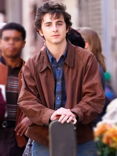 A Complete Unknown 2024 Timothee Chalamet Cotton Jacket
