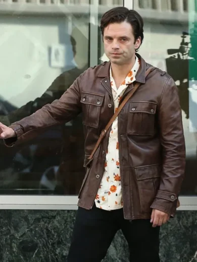 A Different Man 2024 Sebastian Stan Leather Jacket