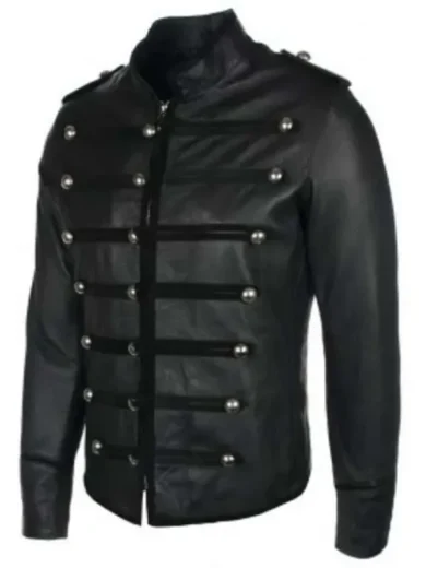 Napoleon Black Leather Jacket