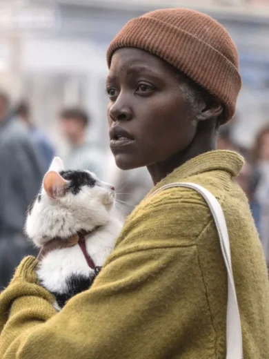 A Quiet Place Day One 2024 Samira Yellow Cardigan