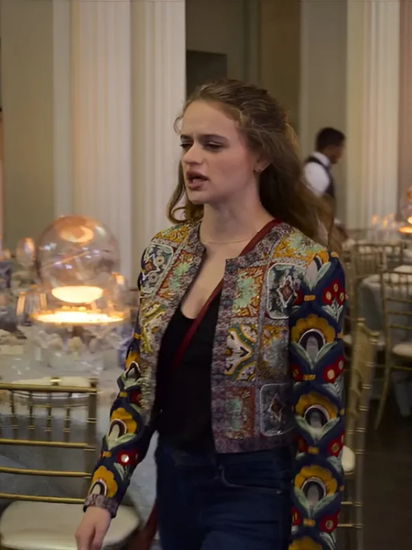A Family Affair Joey King Floral Cropped Jacket