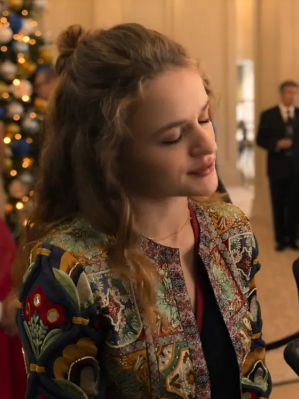 A Family Affair Joey King Floral Cropped Jacket